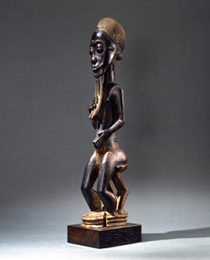 Learn more about Baule Seated Spirit Figure blolo bian work of art