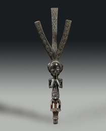 Learn more about Luba Ceremonial Bow Stand work of art